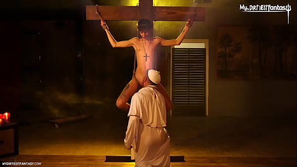 Hot boy get milked by fuck machine after being bareback fucked wearing a straightjacket