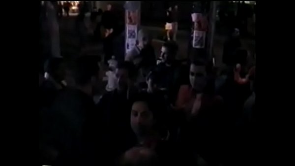 Cock sucking gay dude gets fucked in gang bang and jizzzed