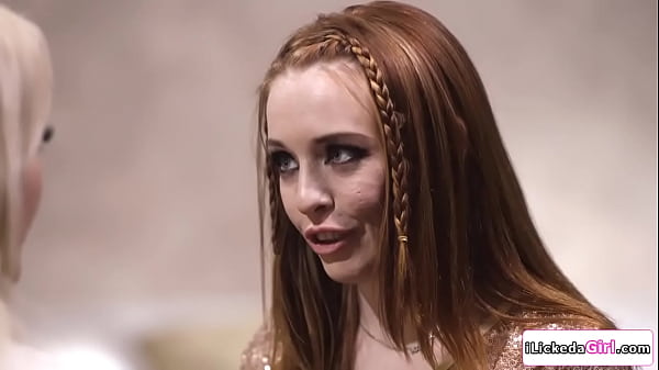 Redhead babe hooks up with her best friend who broke up with her guy.She kisses her then lets her finger her hairy pussy.The busty babe facesits her 