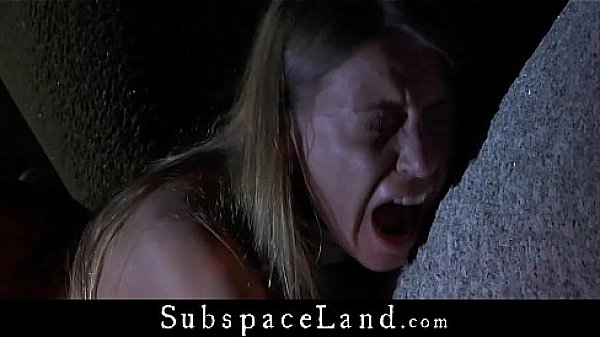 Allowed to scream like a slut slave is punished on ruins than cum swallow