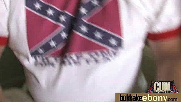 Cum loving teen enjoys huge bukkake 14