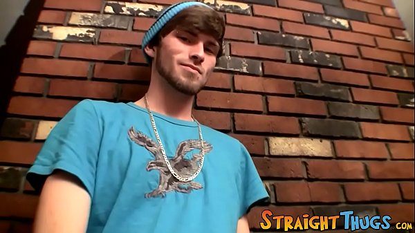 Solo masturbation with a straight thug