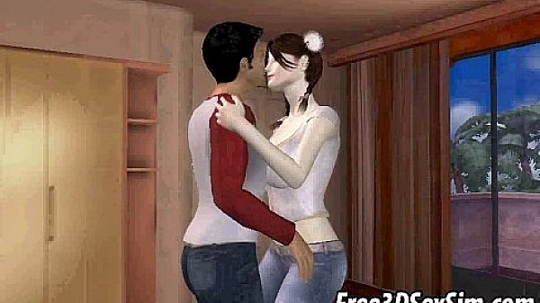 Foxy 3D babe sucking on a cock and getting licked