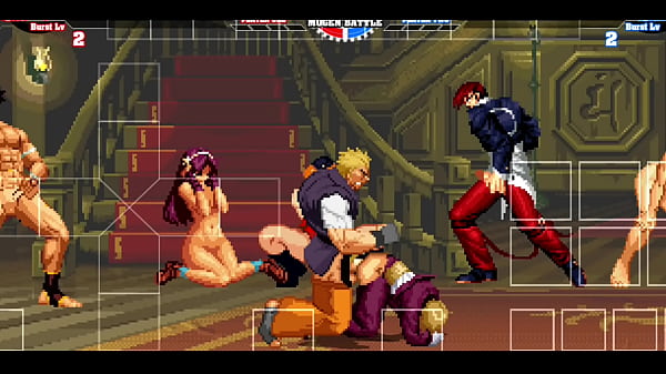 Bara Ryo Sakazaki fucks Hebtai King KOF MUGEN 2024
