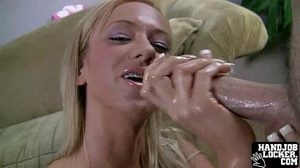 Blonde teen handjob