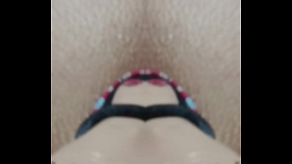 Double penetration of my ass by sex doll and Glass PLUG or my penis and Knotted dildo is accomplished by pre-inserting a glass jaring a glass jar resulting in precum seeping onto her face  