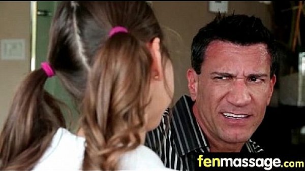 Sexy babe is massaged and fucked by her masseur 6