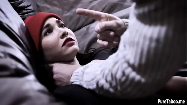 Nasty stepdaughter fucks her stepdad in a threesome