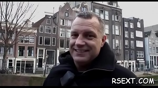 Charming chick gives blowjob 