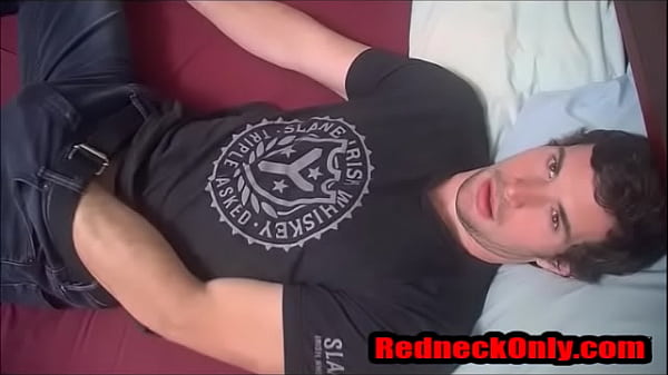 Hot Straight Hairy Hunter jacks his bushy cock 