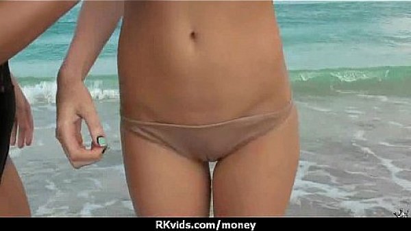 Tight teen fucks a man in front of the camera for cash 21