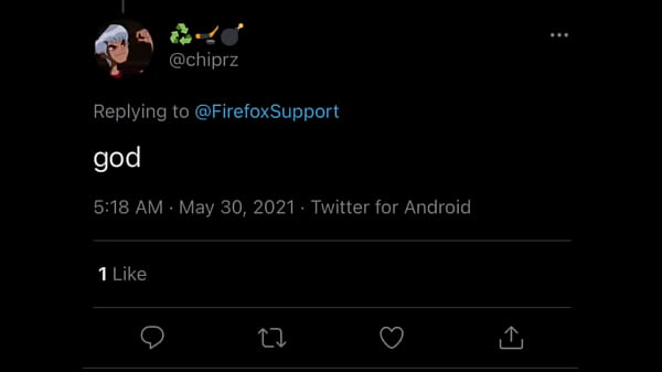 Person from Firefox Support gets absolutely destroyed (Meme)