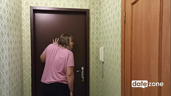 Chubby housewife seduces skinny guy and fucks him