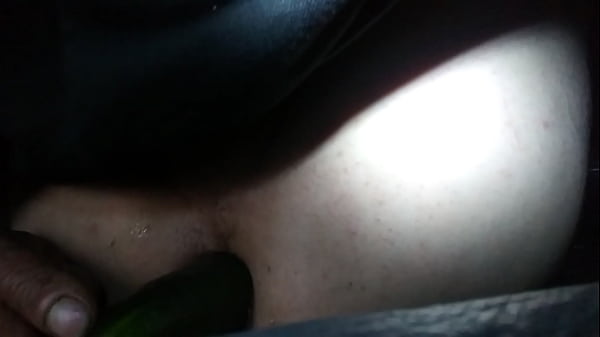 Using cucumbers to gape this smooth ass  