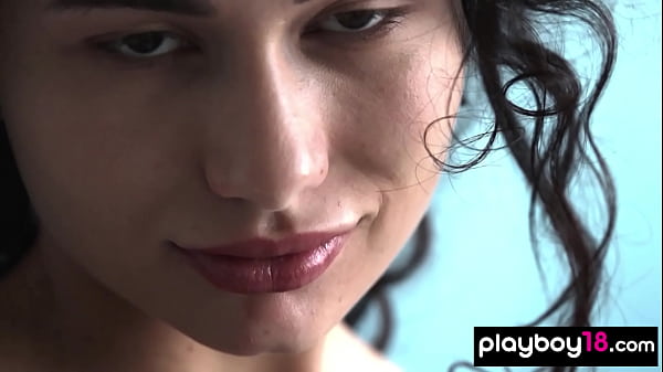 Bombastic brunette beauty showing us her tight all natural body