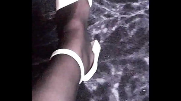 Trying out new pair of shoes 