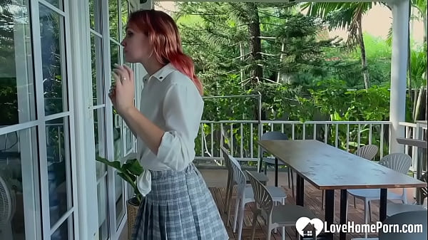 Brunette loves being tied up