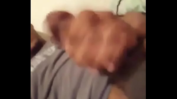 Stroking my big hard throbbing dick cumming  