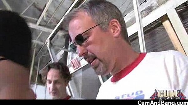 Ebony Cumslut Gets Multi Facial In Gangbang 14