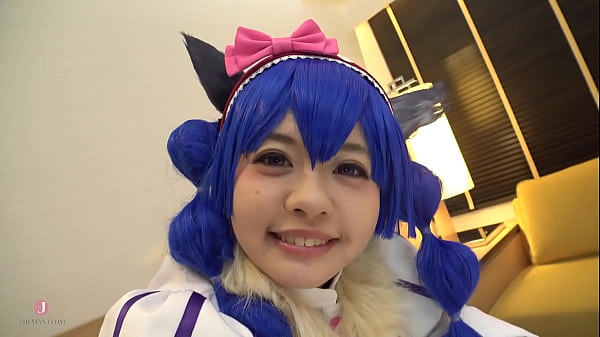 青髪獣人コスプレの可愛い女の子は、フェラチオマスター - イントロ