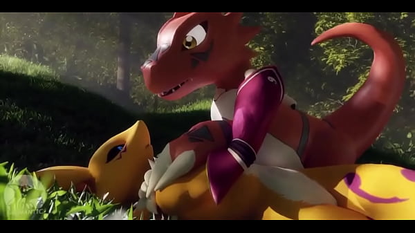 Sexo calmo furry na floresta