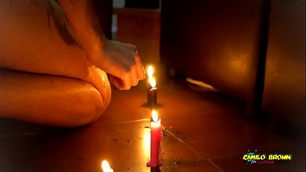 Camilo Brown Plays With Some Color Christmas Candles To The Sound Of Christmas Carols