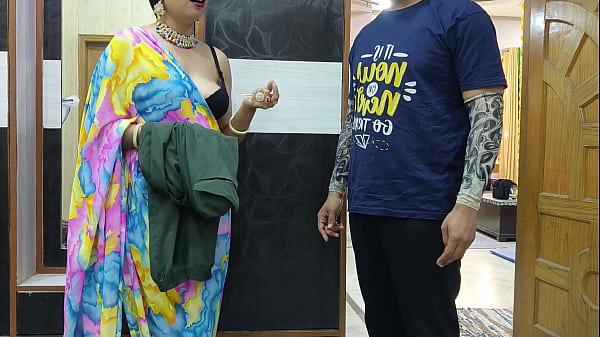 Indian Desi Step Mom Big Boobed Help stepson to Quit Smoking and give him sex pleasure in Hindi