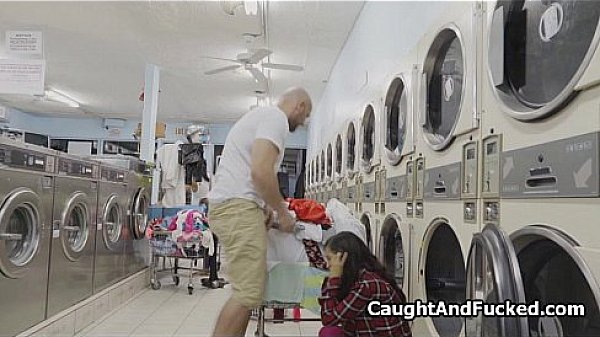 Got busted and fucked at laundromat