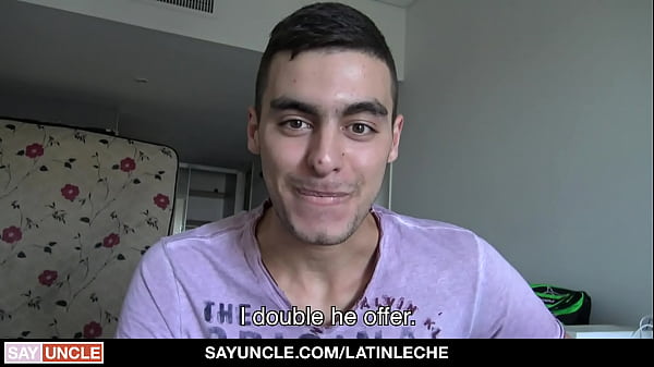 Hottest hispanic jock first time gay experience for cash  