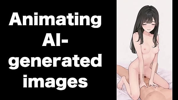 AI生成したイラストを動かしてみました。モザイク処理が難しい。