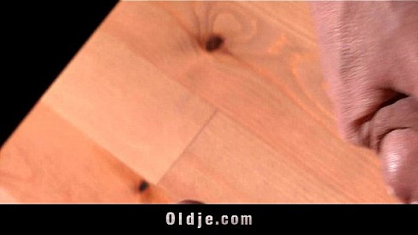 Beautiful blonde slut fucking hardon grandpa