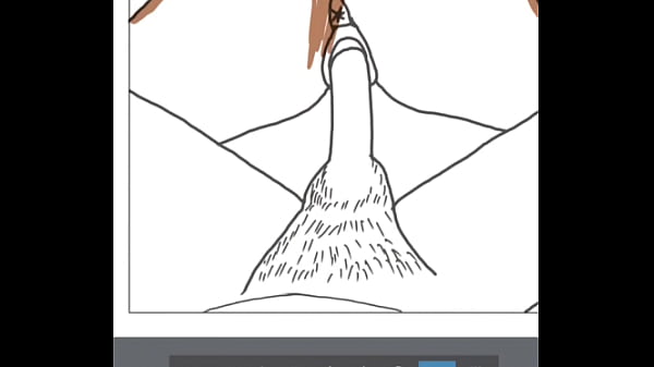 Digital Drawing of African couple having sex