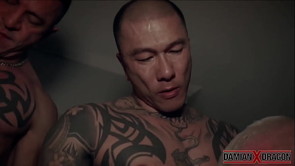 Three Muscular Men Raw Breed Hardcore 