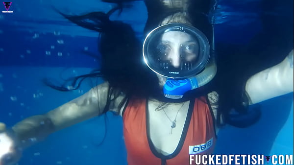 Hot Skinny sexy swimwear diving mask fetish