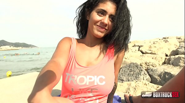 Beautiful girl Aysha getting a taste of big cock in boxtrucksex