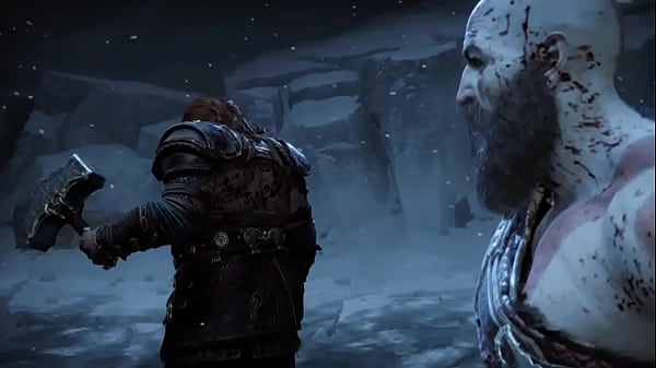 El pinche Kratos d&aacute;ndose de pu&ntilde;os  