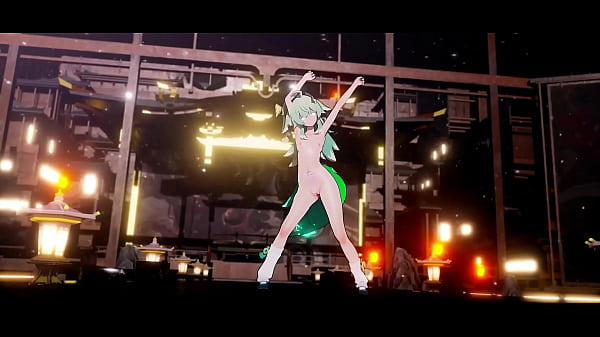 Honkai Star Rail Huohuo Hentai Fox Girl Kitsune Nude Dance Hit And Run Mmd 3D Emerald Tail (CLIP)