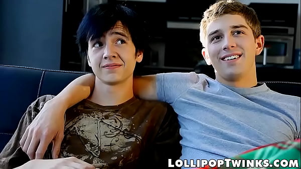 Bottom twink moans from big dick fuck