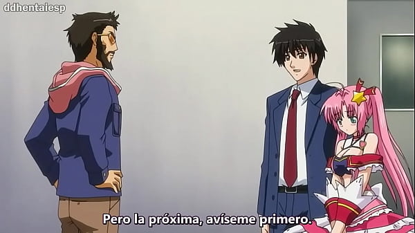 Hentai de estudiante de pelo rosa es penetrada