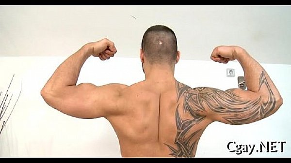 Messy blowjob for lusty homosexual