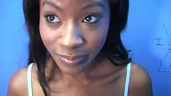 Hottie sucks and fucks black cock for cusmhot at gloryhole 17