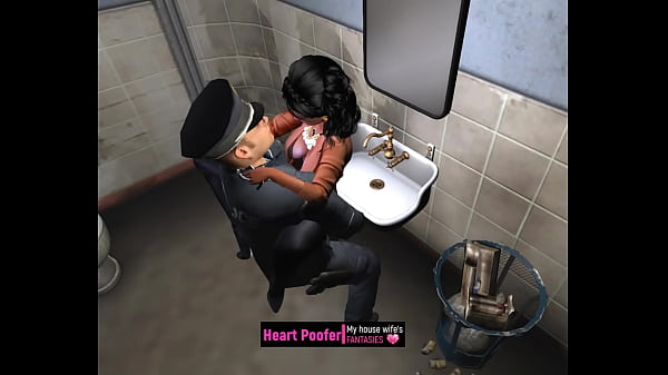 Seducida en el tocador mientras mi esposo pagaba la cuenta...