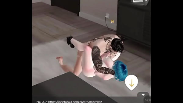 Batendo punheta enquanto como a gostosa peituda no Imvu  