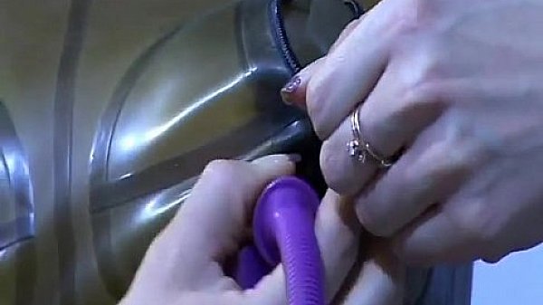 Hot slave chick touching herself  