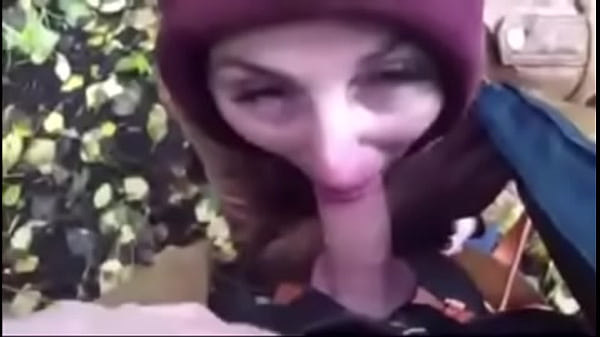 Outdoor blowjob