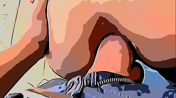 Cartoon - Um estranho entrou na minha casa, afastou a calcinha e me fez um hard anal, com seu pau duro e grosso, me arrombou, tirando e colocando sem parar  