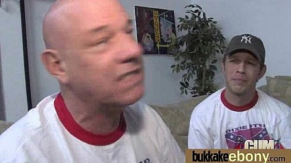 Cum loving teen enjoys huge bukkake! 20