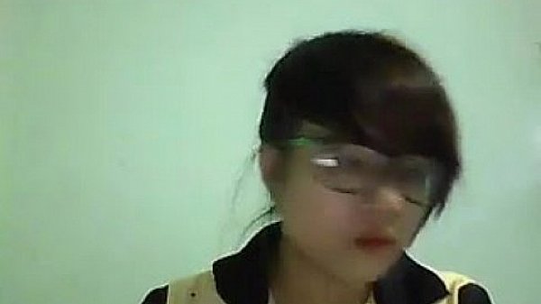 Nerdy Asian Gets Undressed At Home