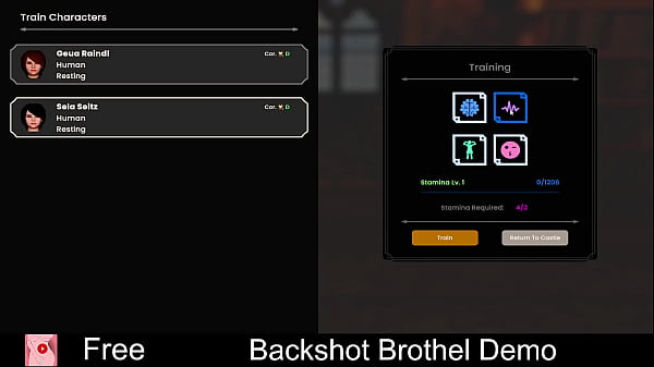 Backshot Brothel Demo (Free Steam Demo Game) RPG, Strategy, Nudity, Dating Sim, Sexual Content, 3D, game  