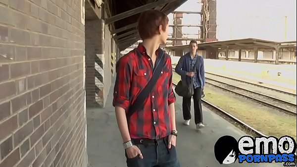 Emo twink bounces on hairy fat prick 